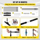 8ft Telescopic Banner Backdrop Stand  Adjustable Step   Repeat Display Stand