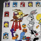 Vintage 1994 Baby Looney Tunes Warner Bros Nursery Fabric Panel Quilt Craft