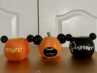 Disney Mickey Minnie Pumpkin Jack-o-lantern Votive Candle Holders Lot Halloween