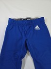 Boy   s Adidas Press Coverage Football  Pants Youth Large Blue Polyester Spandex