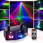 9-eye Led Stage Light Laser Projector Rgb Dmx Strobedj Disco Party Show Lighting