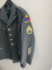 Vintage U s  Army Dress Green Jacket Uniform Coat W  Patches 42s Master Sgt