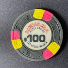 Nevada Hotel Las Vegas Nevada  100 Casino Chip 1980s Obsolete Vintage Poker Chip