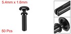 Push Clips Rivets 3mm X 10mm Pcb Circuit Panel Nylon Fasteners Black 50pcs