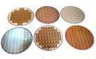 6 Pc Lot Semiconductor Silicon 200mm 8  Wafers With Ic Chip Die Designs  pux