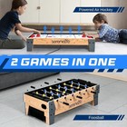 Serenelife 38    Table Top Air Hockey And 40    Foosball Set