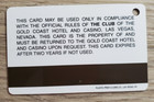 Gold Coast Las Vegas Casino Blue Slot Card