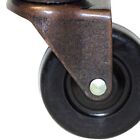 Dark Walnut Color Wooden Crate On Wheels
