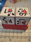 Walt Disney Mickey Mouse Perpetual Wooden Calendar Blocks Peg 25 53