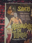 Original 1966 Santo Profanadores De Tumbas - Lucha Libre Movie Poster - 27 x37 