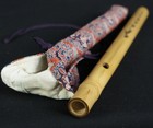 Japanese Zen Bamboo Flute Fue 1980 Japan Vintage Musical Temple Instrument