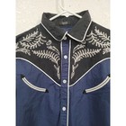 Coofandy Men s Western Embroidered Long Sleeve Shirt Snap Button L  15
