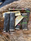 Stag Jigged Camel Bone Knife Scales  Amber  Knife Making  2 set 5    X 1 5    X 1 4   