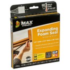 Duck Max Strength Expanding Foam Seal For Doors And Windows  0 5  Wide  Black