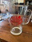 Vintage Falstaff Beer Glass Pitcher 64oz Heavy Glass