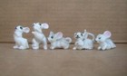 Vtg Set  5  Mouse Family Miniature Bone China Figurines Mice