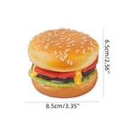 Artificial Hamburger Fake Burger Realistic Food Display Props Orange