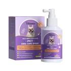 Pet Oral Hygiene Spray For Dogs Cats Fresh Breath Dental Care Prevent Bad Breath