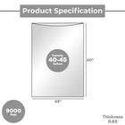 Star Seal Hdpe Trash Can Liners Bag 0 63 Mil 40 X 4840-45 Gal 9000 Pcs Natural