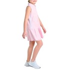 Adidas Youth 3-stripe Polo Dress   Bike Shorts 2pc Set Pink Girls Size L  14 