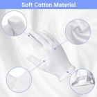 Work Cotton Cloves White For Bullion And Coin Handling inspection 3 Pack Size S
