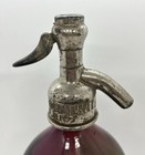 Vintage Antique Seltzer Glass Bottle 1 Liter Rosario Argentina Purple