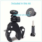 Bike Handlebar Mount For Gopro Hero 6 5 4 3 Hd Camera Seatpost Pole Roll Bar 