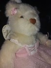 Avon 1998 Angel Wings Teddy Bear Pink Dress