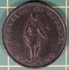 1852 Province Of Canada Halfpenny Token  Pc-3