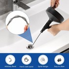 33ft Plumbers Drain Snake Long Heavy Duty Plumbing Auger Hand Tool Bathroom Pipe