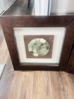 Set Jade Carved Chinese Zodiac Signs Yin   Yang Center In Heavy Shadow Box Frame