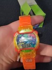 Burger King 2000 Rugrats Chatback Watch Chuckie Kimi Orange Rubber Vtg