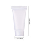 100x 5ml Empty Cosmetic Tubes Travel Refillable Lotion Cream Bottles W Syringe