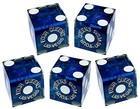 Four Queens Las Vegas Casino Craps Dice Blue Polished Set 5 Matching Serial  s