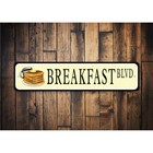 Breakfast Street Metal Sign