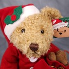 Russ Sammy Santa Teddy Bear Plush Stuffed Christmas Berrie Avon With Hang Tag