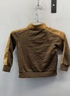 Vintage Y2k Nike Youth Track Jacket Brown Tan Colorblock Full Zip Sz S