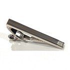 Silver Tone Tartan Tie Clip Men Birthday Wedding Fashion Tie Bar With Box