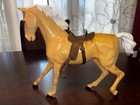 Vintage 1965 Louis Marx Johnny West Flame Palomino Horse Figure Bridle   Saddle