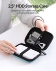 2 5 External Hard Drive Case - Waterproof  Shockproof Storage Bag For Hdds