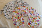 Original Boppy Feeding Nursing Pillow Cover Lot 2 Pink Floral Flowers Excellent