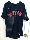 Rafael Devers Game Used--2022 Red Sox Navy Road Jersey--unwashed--mlb Authentic