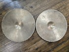 Vintage 1950 s Avedis Zildjian 15  Hi-hat Cymbals Thin 896g   876g Small Stamp