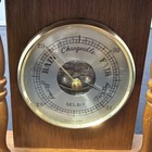 Vintage Desktop Selsi Wooden Barometer Made In Japan