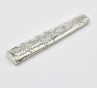 George Iii Sterling Silver Large Bright Cut Needle Case Birmingham 1794