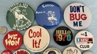 Vintage Lot Of 37 Political  Novelty  Few Unique And Three Mint Buttons