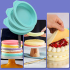 Silicone Round Cake Mold  6 Packs 4 Inch Silicone Disc Like Mold For Baking Cake