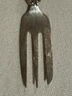 Vintage  835 Sterling Silver Souvenir Dutch Holland Spoon W  Delft Enamel Inlay