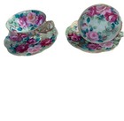Antique Nippon Hand Painted Roses Floral Cup And Saucer Set 