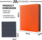 Card Binder 20 Pocket trading Card Binder Holds Up To 2000 Cards With 50 Sleeves